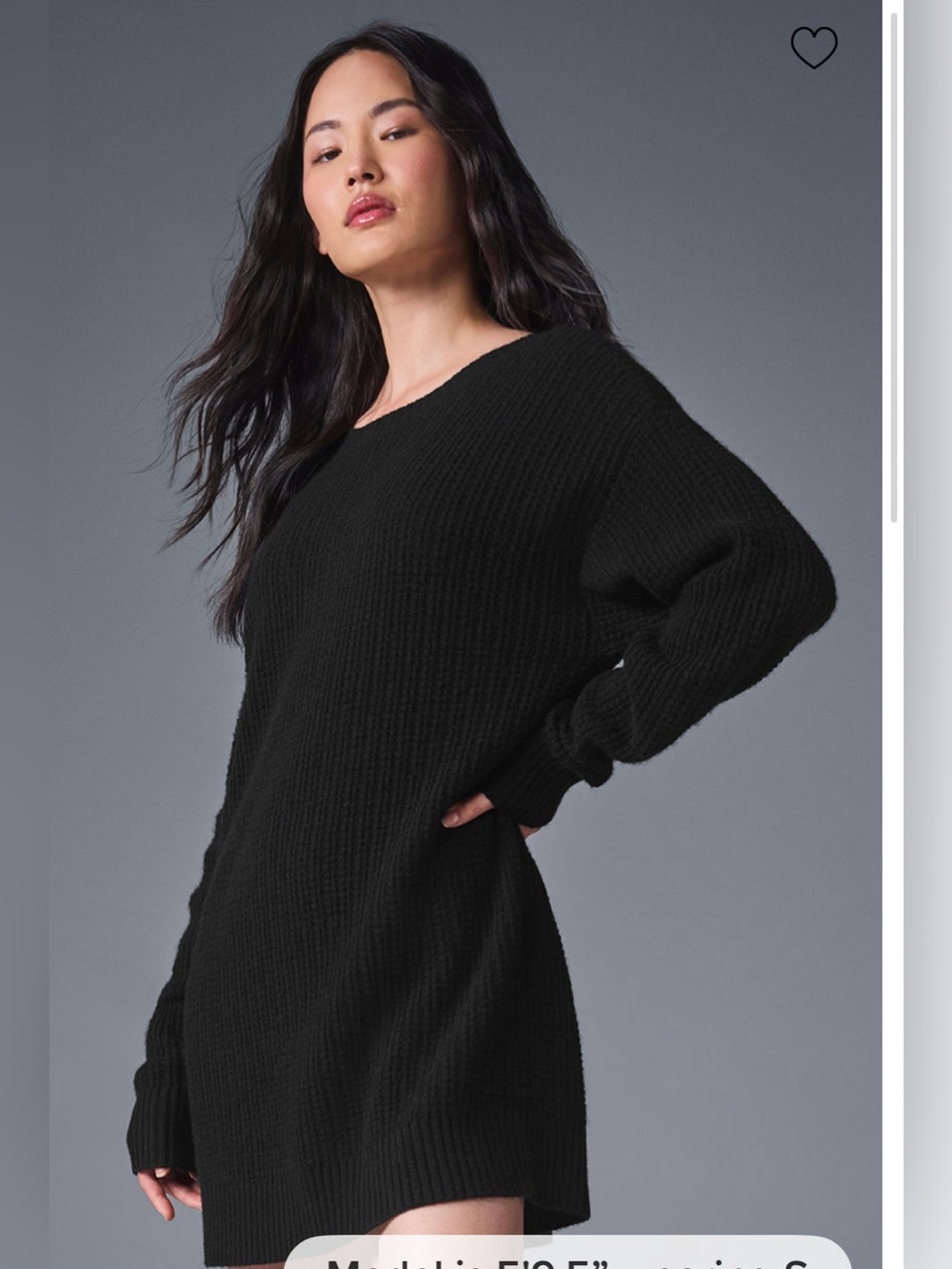 ALO Cashmere Plush Waffle Dress